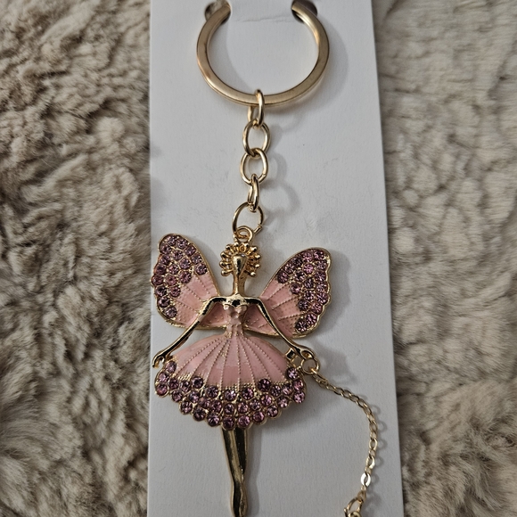 Gold  Fairy Keychain - Picture 2 of 7
